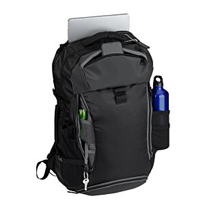 Additional Image 6 - a black backpack with a pen