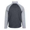 View Image 2 of 3 of Colorblock 1/4-Zip Heathered Sweater Fleece Pullover - Men's