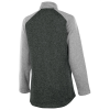 View Image 2 of 3 of Colorblock 1/4-Zip Heathered Sweater Fleece Pullover - Ladies'