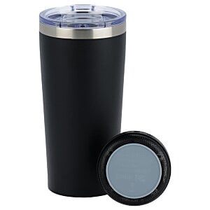 Additional Image 4 - a black and silver tumbler