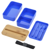 View Image 2 of 5 of Stackable Bento Lunch Set with Phone Stand Lid