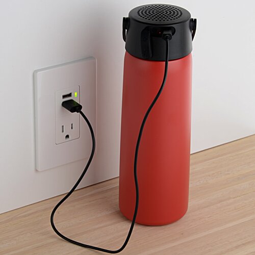 Additional Image 1 - a red and black cylindrical object with a black cap