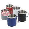 View Image 3 of 3 of Stainless Wire Handle Vacuum Mug - 12 oz. - Powder Coat