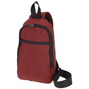 Additional Image 3 - a red backpack with black straps