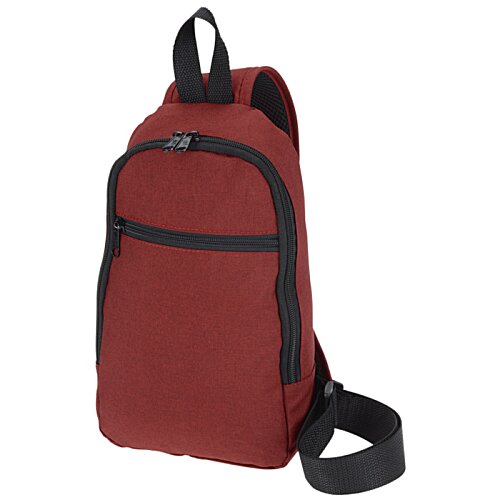 Additional Image 3 - a red backpack with black straps