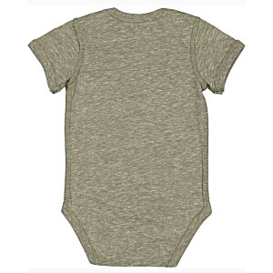 Additional Image 1 - a grey baby bodysuit on a white background