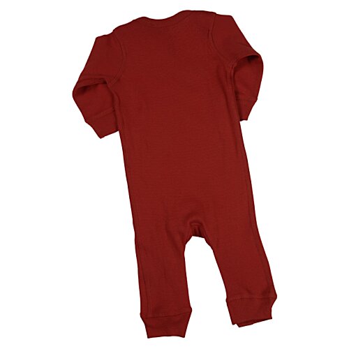 Additional Image 1 - a red baby romper on a white background