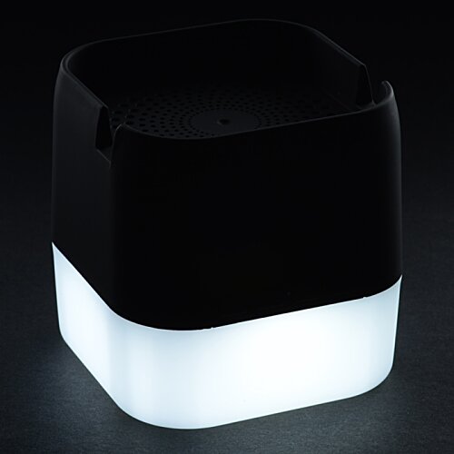 Additional Image 4 - a black and white cube with a white light