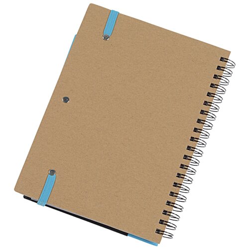 Additional Image 3 - a brown notebook with blue tape