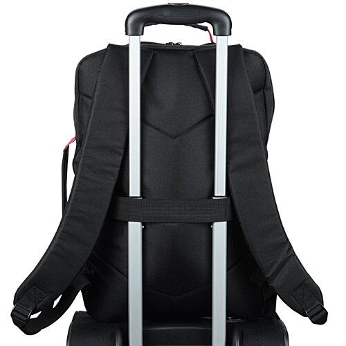 Additional Image 3 - a back of a black backpack