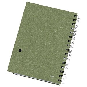 Additional Image 1 - a green notebook with spiral bound