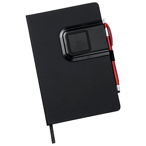 Additional Image 3 - a black rectangular object with a red and black button