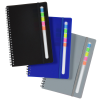View Image 5 of 5 of Sydney Spiral Notebook with Color Sticky Flags