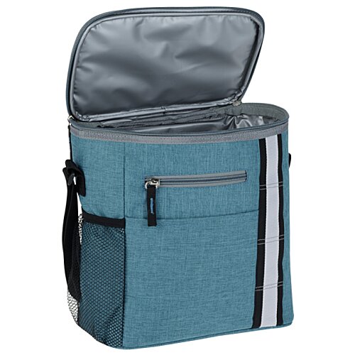 Additional Image 2 - a blue cooler bag with zipper