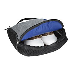 a bag with a pair of shoes inside
