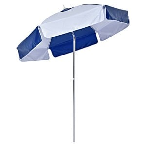Additional Image 3 - a blue and white umbrella