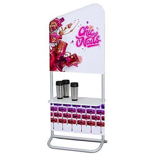 Additional Image 1 - a white and pink object with a flower design on it