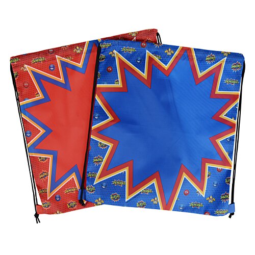 Additional Image 3 - a blue and red folded napkins