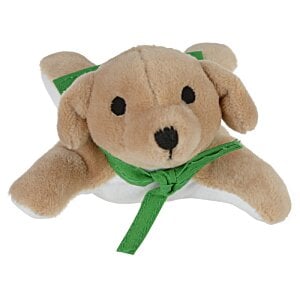 Additional Image 1 - a stuffed animal with a green ribbon