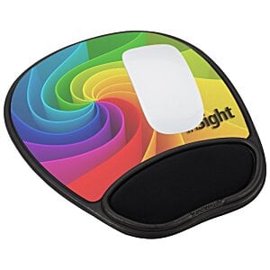 Additional Image 1 - a colorful mouse pad with a white circle