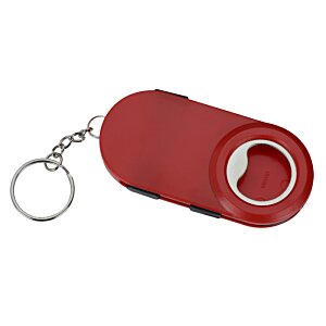 Additional Image 2 - a red key chain with a ring