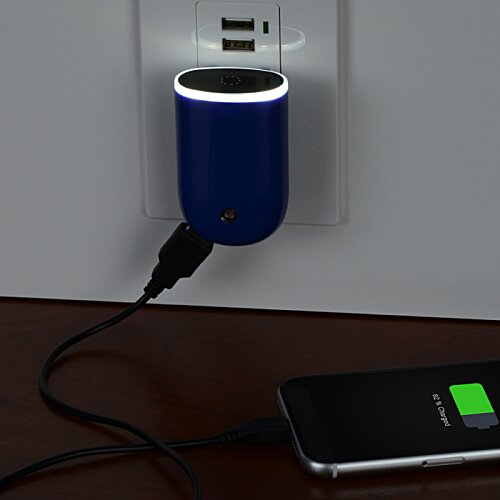 Additional Image 3 - a phone charging on a wall