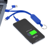 View Image 2 of 7 of Phone Stand Duo Charging Cable Keychain