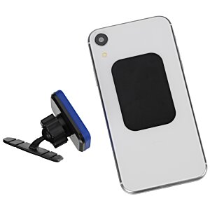 Additional Image 3 - a white cell phone with a blue holder