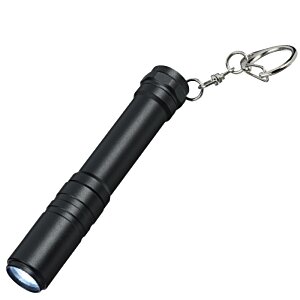 Additional Image 1 - a black flashlight with a silver ring