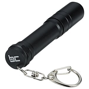 Additional Image 2 - a black flashlight with a key chain