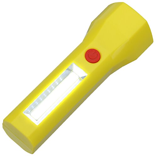 Additional Image 3 - a yellow flashlight with a red button