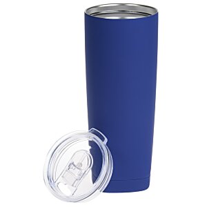 Additional Image 2 - a blue tumbler with a lid