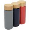 View Image 4 of 4 of Lexington Ceramic Bottle with Bamboo Lid - 10 oz.