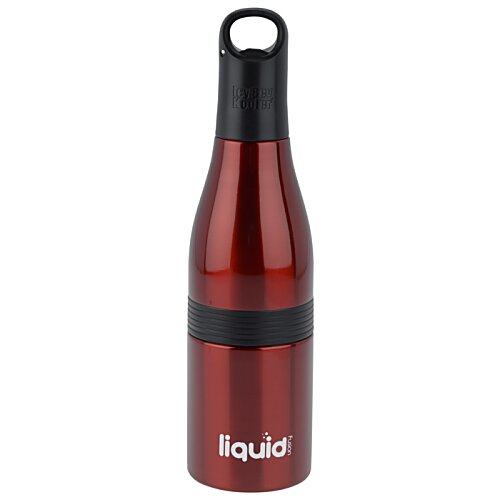 Additional Image 2 - a red bottle with a black strap