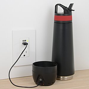 Additional Image 2 - a black and red thermos and a cup