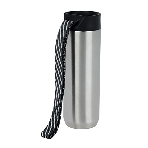 Additional Image 1 - a silver and black water bottle