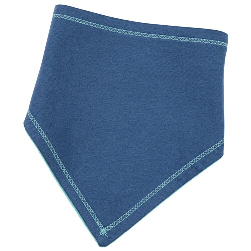 Additional Image 5 - a blue bandana with a white border