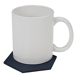 Additional Image 1 - a white mug on a coaster