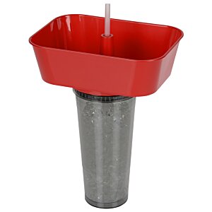 Additional Image 3 - a red and silver cup