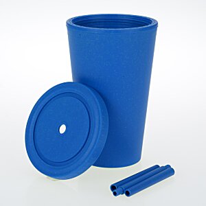 Additional Image 1 - a blue cup with a lid