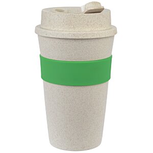 Additional Image 2 - a white and green coffee cup
