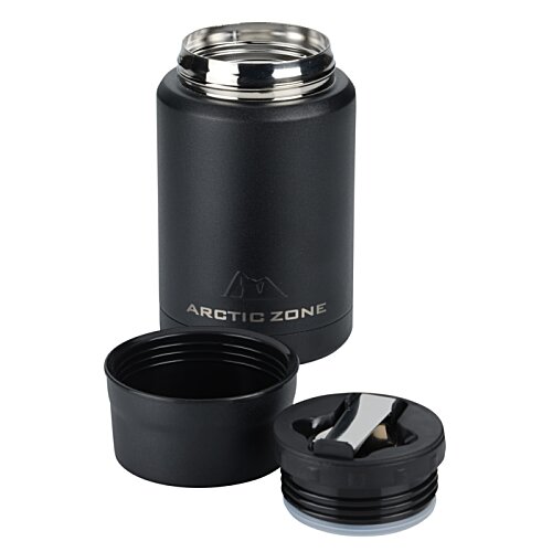 Additional Image 4 - a black and silver thermos