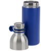 Additional Image 2 - a blue and silver thermos