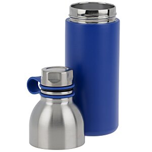 Additional Image 2 - a blue and silver thermos