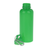 a green bottle with a clip