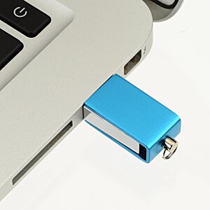 Additional Image 4 - a blue usb drive plugged into a laptop