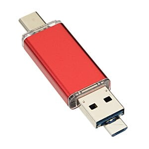 Additional Image 4 - a red and white usb flash drive