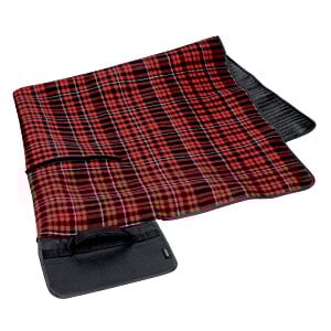 Additional Image 1 - a red and black plaid blanket
