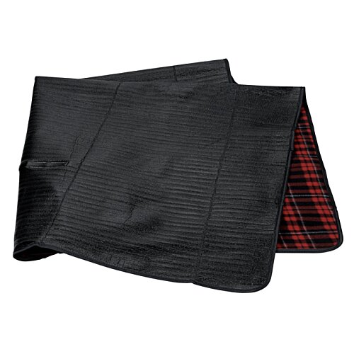 Additional Image 2 - a black and red plaid blanket