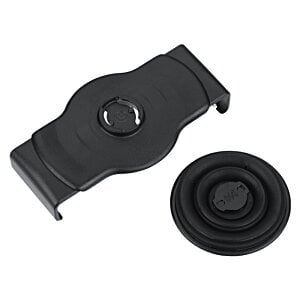 Additional Image 4 - a black plastic strap with a round circle